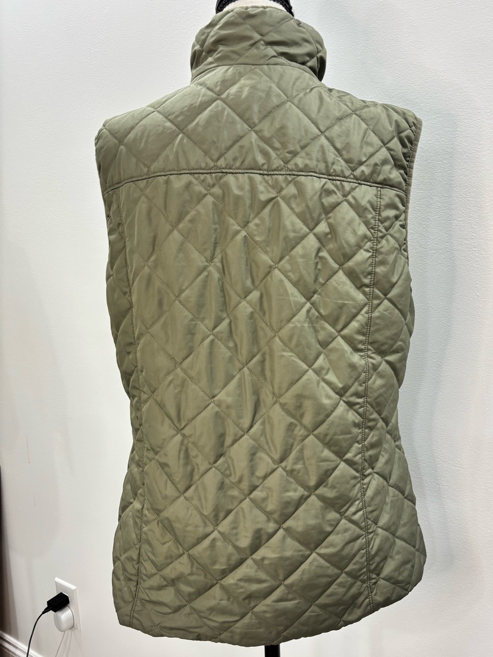 Columbia Copper Crest Quilted Fleece-Lined Vest Size L Stone Green (EUC) - Picture 3 of 8